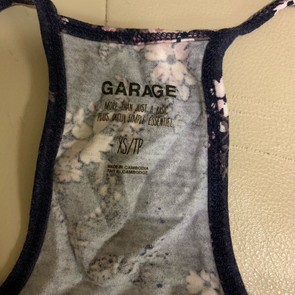 Garage size extra small tank top